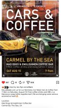 Cars and Coffee Carmel by Sea : Car Week